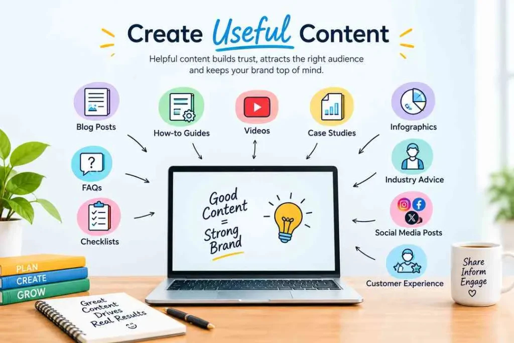 creating useful content to build a strong online brand